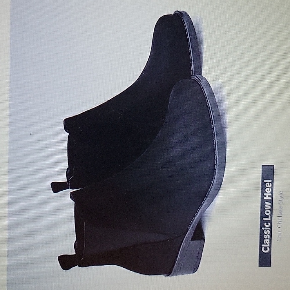 Dream Pairs Isabella 2 black ankle boots vegan suede size 7.5 New in box